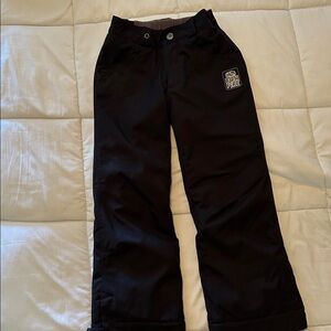 Kids Bonfire Black Snow Pants